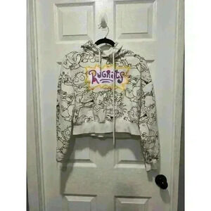 Rugrats Cropped Hooded Fleece Size Medium‎ Nickelodeon